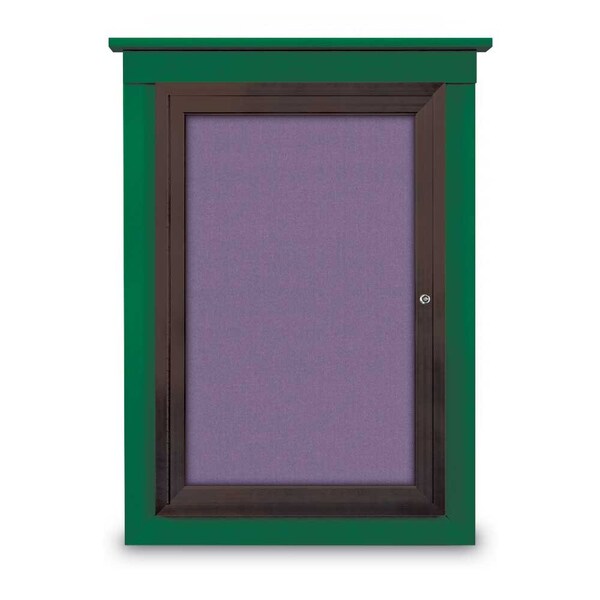 Sliding Glass Enclosed Letterboard, 96"x3, UV9013ACS-BRONZE-BURGUN